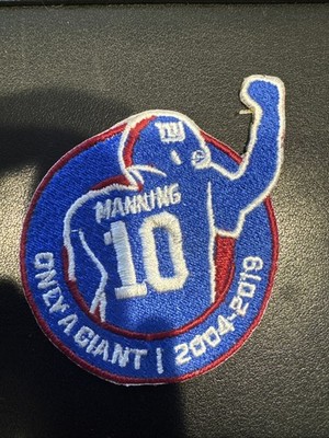 Eli Manning  Only A Giant  Iron On Patch *****Exclusive****