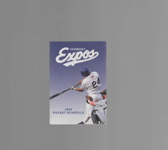 2004 VERMONT EXPOS POCKET SCHEDULE