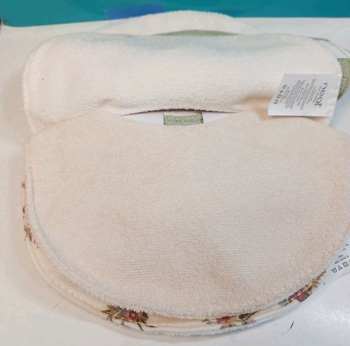 Neat Solutions Infant Bibs Pink Spring Flowers 5 Pack NEW With Tags - 第 4/8 張圖片