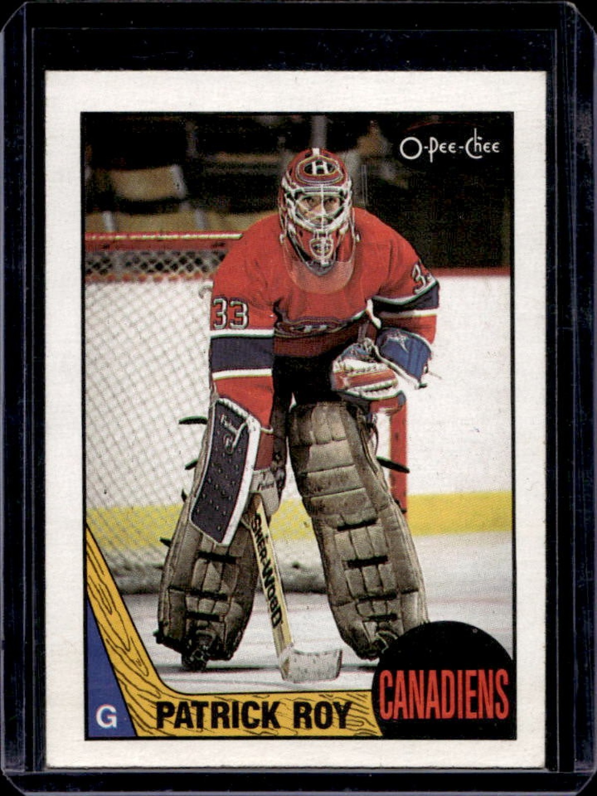 1987-88 O-Pee-Chee Patrick Roy #163 Canadiens