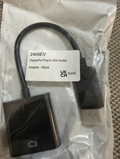 DisplayPort Display Port (DP) to VGA Adapter, 1080P Full HD Converter UK