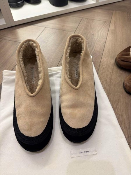 Women The Row Loafers Beige Suede 38