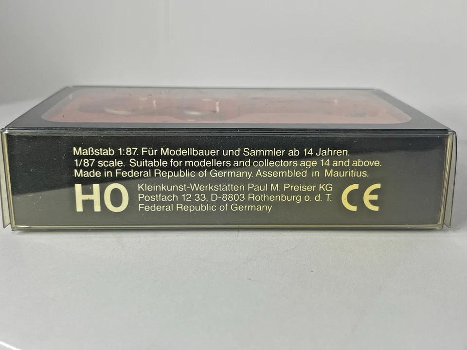 Preiser 30426 H0 vigili del fuoco carro ad acqua carrozza trainata da cavalli... - Immagine 4 di 4