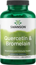 Quercetin & Bromelain- Supplement- Unique Natural Formula-(250 Capsules, 260/78M