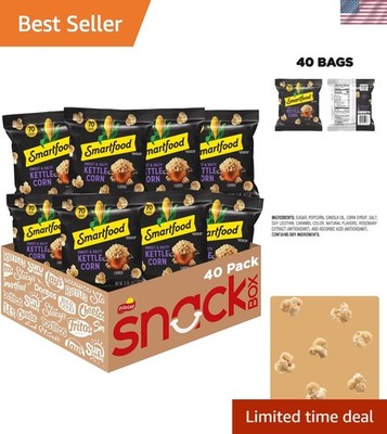 Delicious Sweet & Salty Kettle Corn   0.5 Oz Packs, 40 Count for Every Occasion