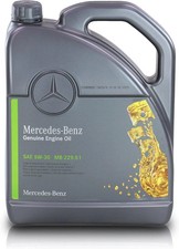 Mercedes-Benz Motoröl MB 229.51 5w-30 Motorenöl 5w30, Genuine Engine Oil 5Liter Mercedes-Benz Motoröl MB 229.51 5w-30 Motorenöl 5w30, Genuine Engine Oil 5Liter