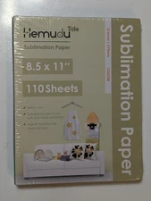 Hemudu 110 Sheets Sublimation Paper 8.5x11 for Inkjet Heat Transfer Cotton Poly