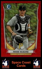 2014 Bowman #CTP-23 Reese McGuire Chrome Top Prospects Red Wave #/25