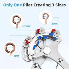 Looper Pliers in One Step for Jewelry Making, 1.5Mm-2.25Mm-3Mm Looping Size, Bea