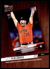 2020 Topps #TNR-10 Justin Verlander Topps Now Review 2019
