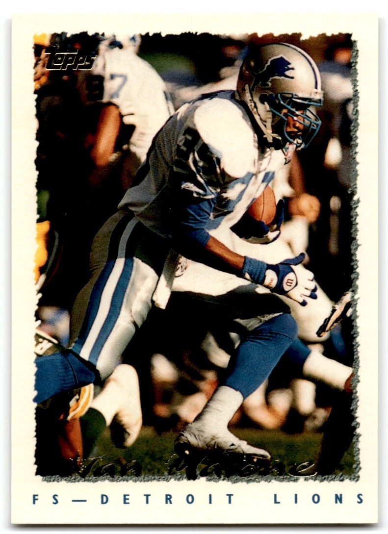 1995 Topps Van Malone Detroit Lions #418