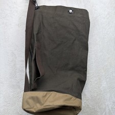TM 1985 Brooklyn Canvas Duffel Bag Olive Green Military Style USA Made