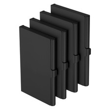 4Pcs Black Business Card Case Holder
