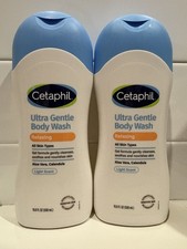 Cetaphil Ultra Gentle body wash all skin types 2 pack light scent 16.9 oz each