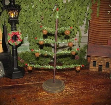 Primitive Vtg Feather Style 14" Retro Wooden Christmas Jingle Bell Tree Made USA