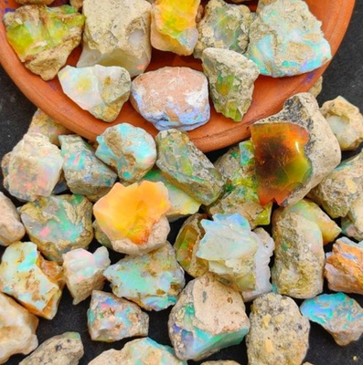 #ad Big Size Opal Crystal rough lot300 Cts Wholesale Rate Opal Uncut Raw Gemstone $48.00