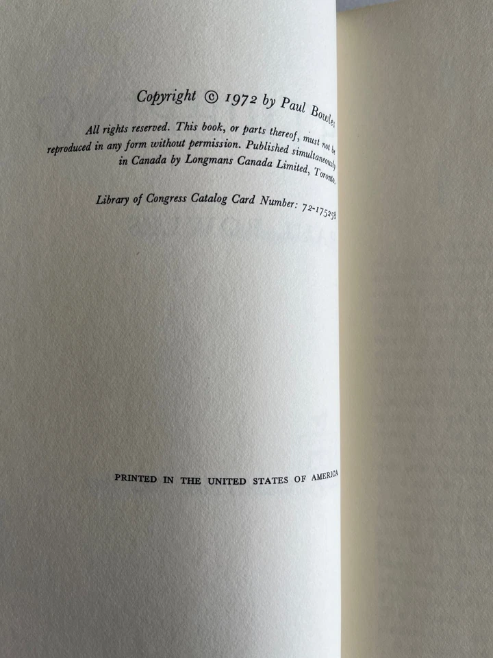 PAUL BOWLES / Without Stopping  ~ autobiography ~ 1st 1972 ~ hardcover - Image 4 of 4