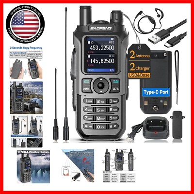 Police Fire Radio Scanner Handheld Transceiver Portable Antenna Dual ...