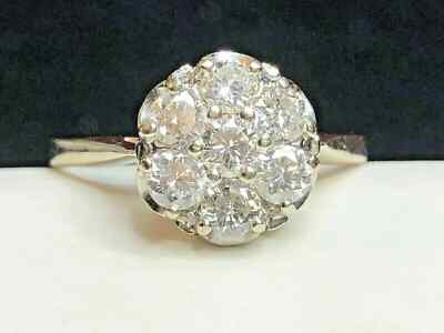 2Ct Round Cut lab Created  Art Deco 14K White Gold Finish Engagement Ring