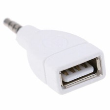 1pc 3.5mm Male AUX Audio Plug To USB 2.0 Female Converter Adapter Jack Car MP3