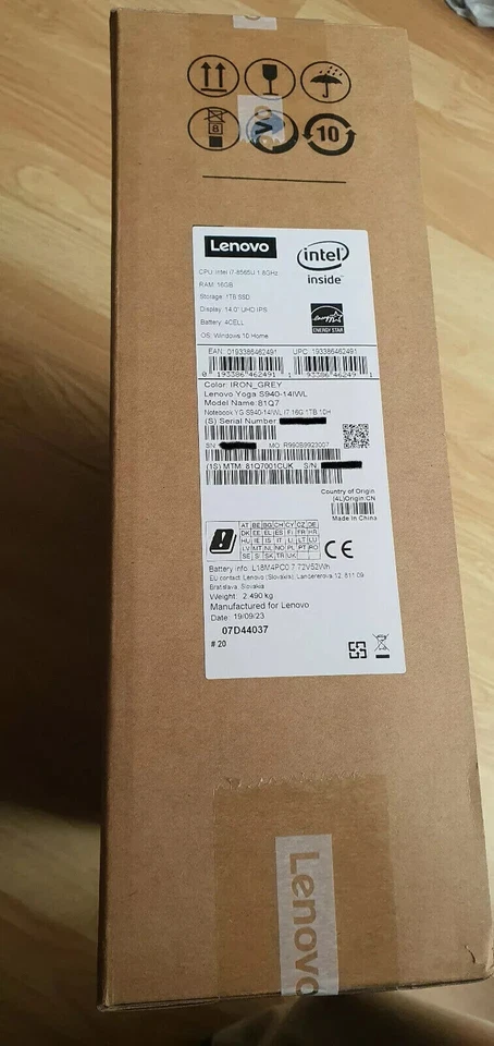 Lenovo YOGA S940-14IWL (81Q7001CUK) |16GB |1TBSSD |14"UHD |Core i7|4.6GHz|UK Spx - Image 2 of 4