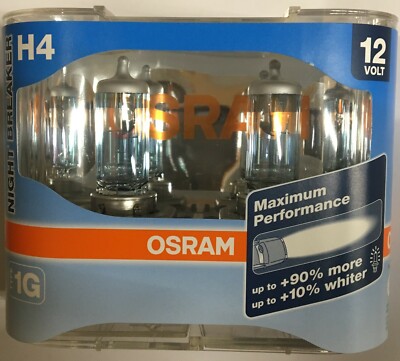 Osram Autolampen Night Breaker Duo Pack H4, 60/55W, 12V