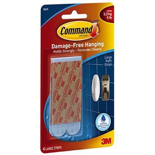 3M 86978 Command Water-Resistant Large Refill Bath Strips - 第 1/2 張圖片