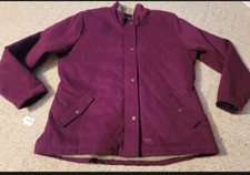 Polar King By Key Sherpa Lined Coat Women’s 2xlr Quilted Plum Xxl 2xl