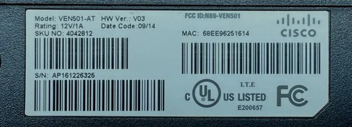 AT&T U-Verse Cisco VEN501-AT Ricevitore Access Point Wireless con Adattatore - Foto 2 di 19