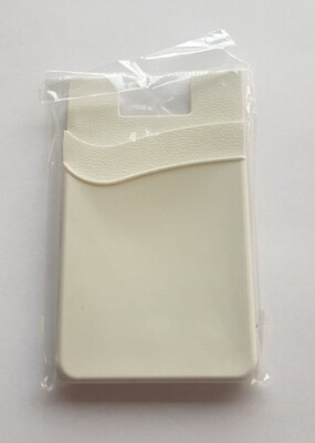 Silikon Kreditkarte Ausweis Geld Halter Geldbörse Etui Stick-On Handy Tasche