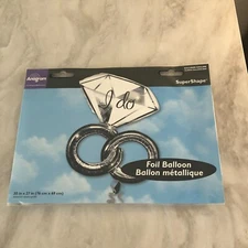 Anagram I DO Foil Balloon Wedding Ring -30" X 27" NEW - FREE SHIPPING