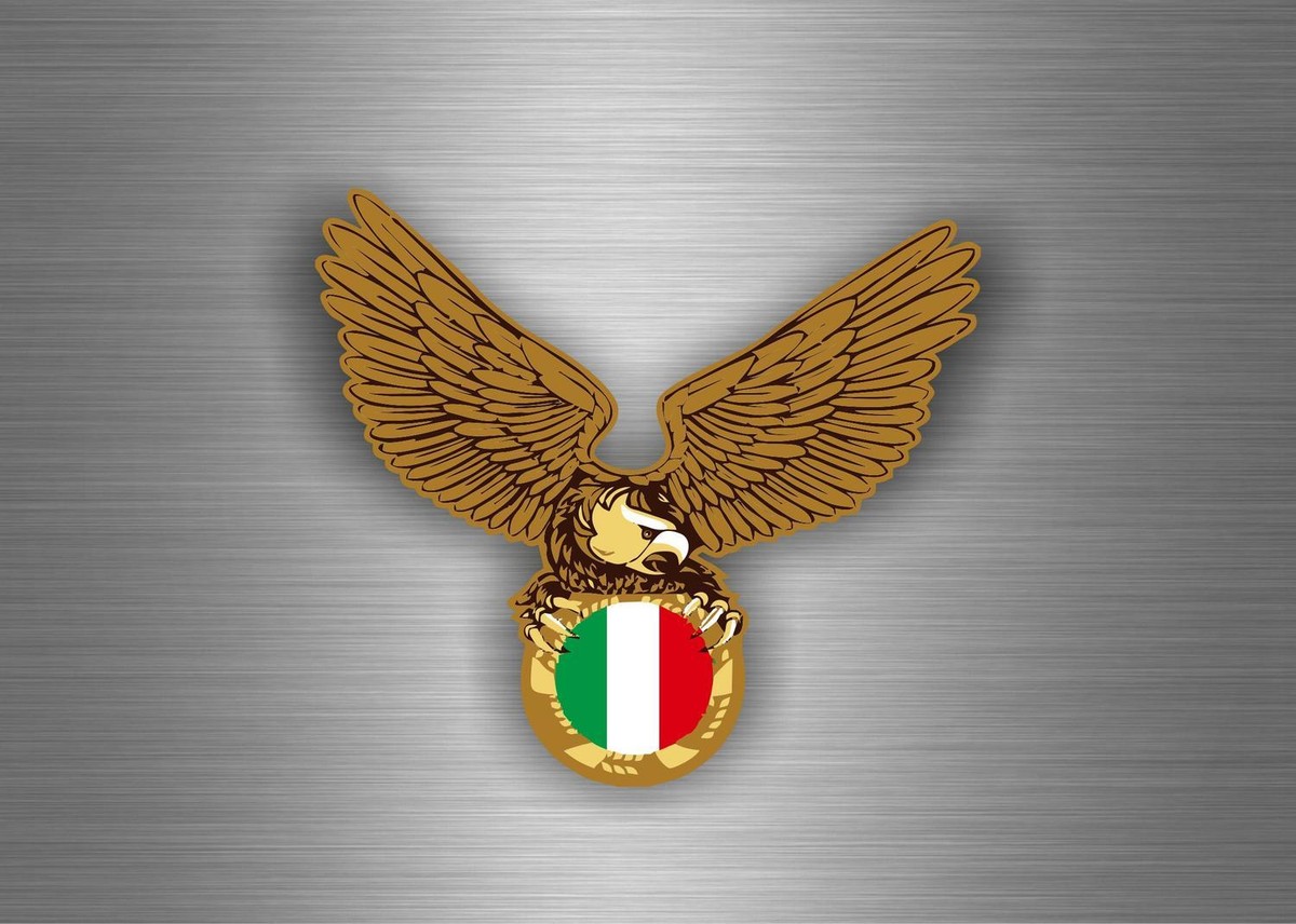 Set di 10 adesivi con bandiera della Germania, aquila federale, con