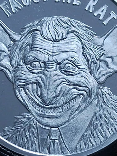 2024 1 oz Silver FAUCI THE RAT PROOF - Silver Shield .999 Pure - Round