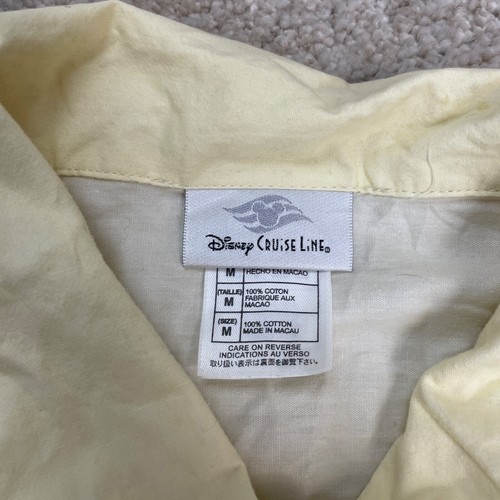 Disney Hawaiian Shirt Mens Medium Cruise Line Mickey Surfing Palm Tree Rare - Picture 5 of 15