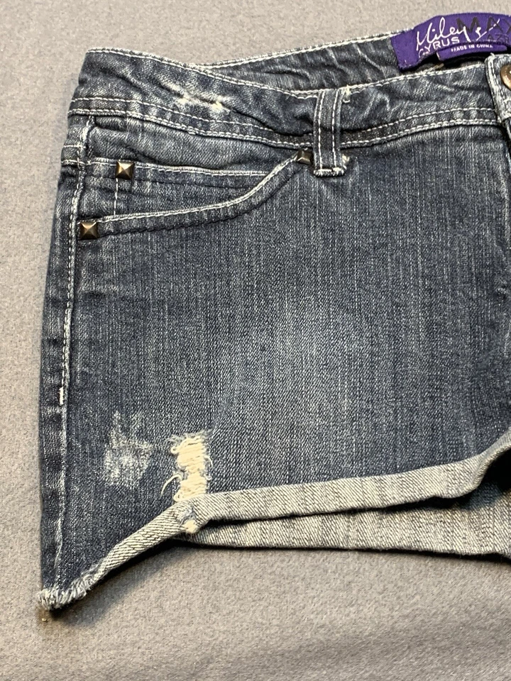 Pantalones Cortos de Denim Miley Cyrus Adulto 13 Mujer’s Azul Foto 4 de 4