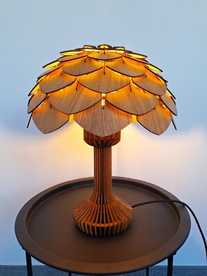 OAK Wooden Desk Lamp by Sonliner Oak Table Lamp Bedroom Decor Bedside  Lamp