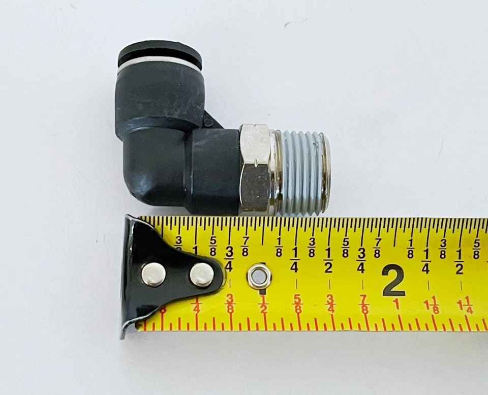 Lot of 5 NITRA 3/8" Tube X 3/8" NPT  ME38-38N Push-to-Connect Fitting Elbow - Image 4 of 4