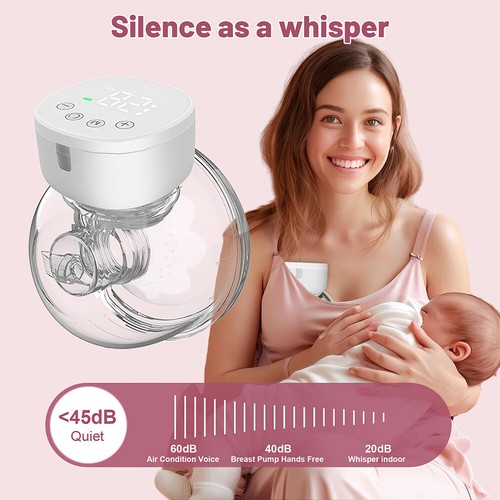 2x Portable Electric Breast Pump Wearable Hands-Free Automatic Silent USB Milker - Picture 2 of 13