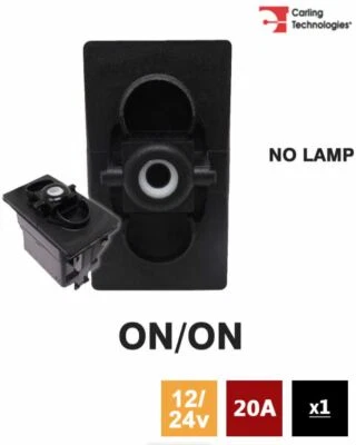 CARLING TECHNOLOGIES Carling 273.209 V-SERIES Rocker Switch Base 12/24V ON/ON DP (NO ILLUMINATIONS)