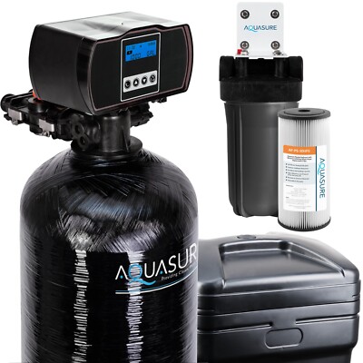 Aquasure Harmony Series 48,000 Grain Water Softener with Fine Mesh Resin 