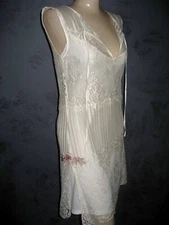 Claire Pettibone Luxury Lingerie Chemise Couture Lace Ivory TORY  S NeW $279
