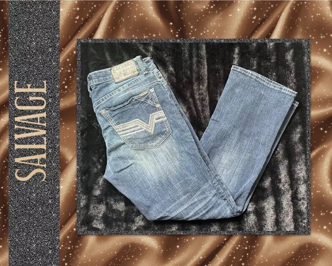 👖Salvage Mayhem Jeans 👖32x32 (Tag 32R) Regular Bootcut Stretch