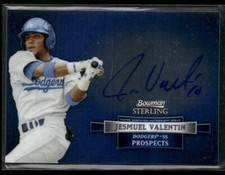 2012 Bowman Sterling #BSAP-JV Jesmuel Valentin Prospect Autographs