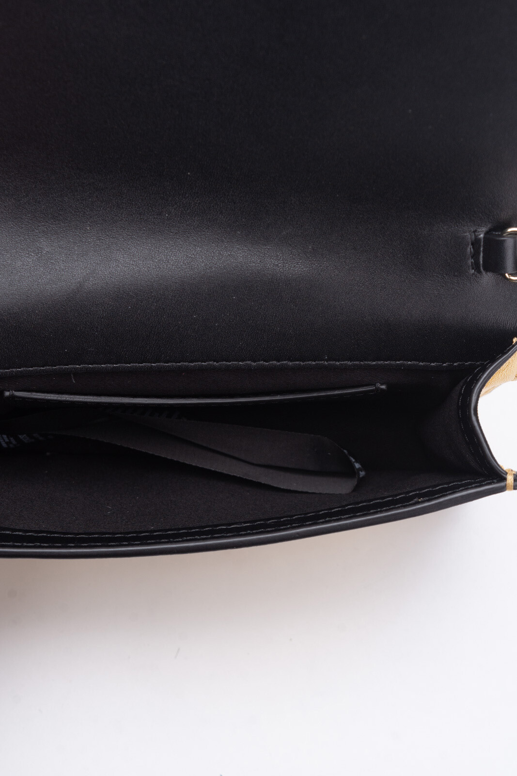 RRP€218 EMPORIO ARMANI Leather Crossbody Bag Metallic Effect Logo