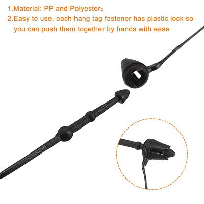 5000pcs Black Plastic Security Tag Fasteners - 3 Inch Snap Lock Pins For Retail Clothing & Jewelry