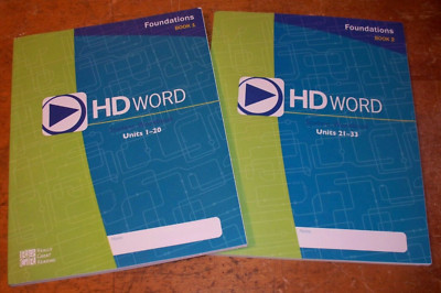 HD Word Student Workbook, Units 1-20 And 21-33 by Really Great Reading