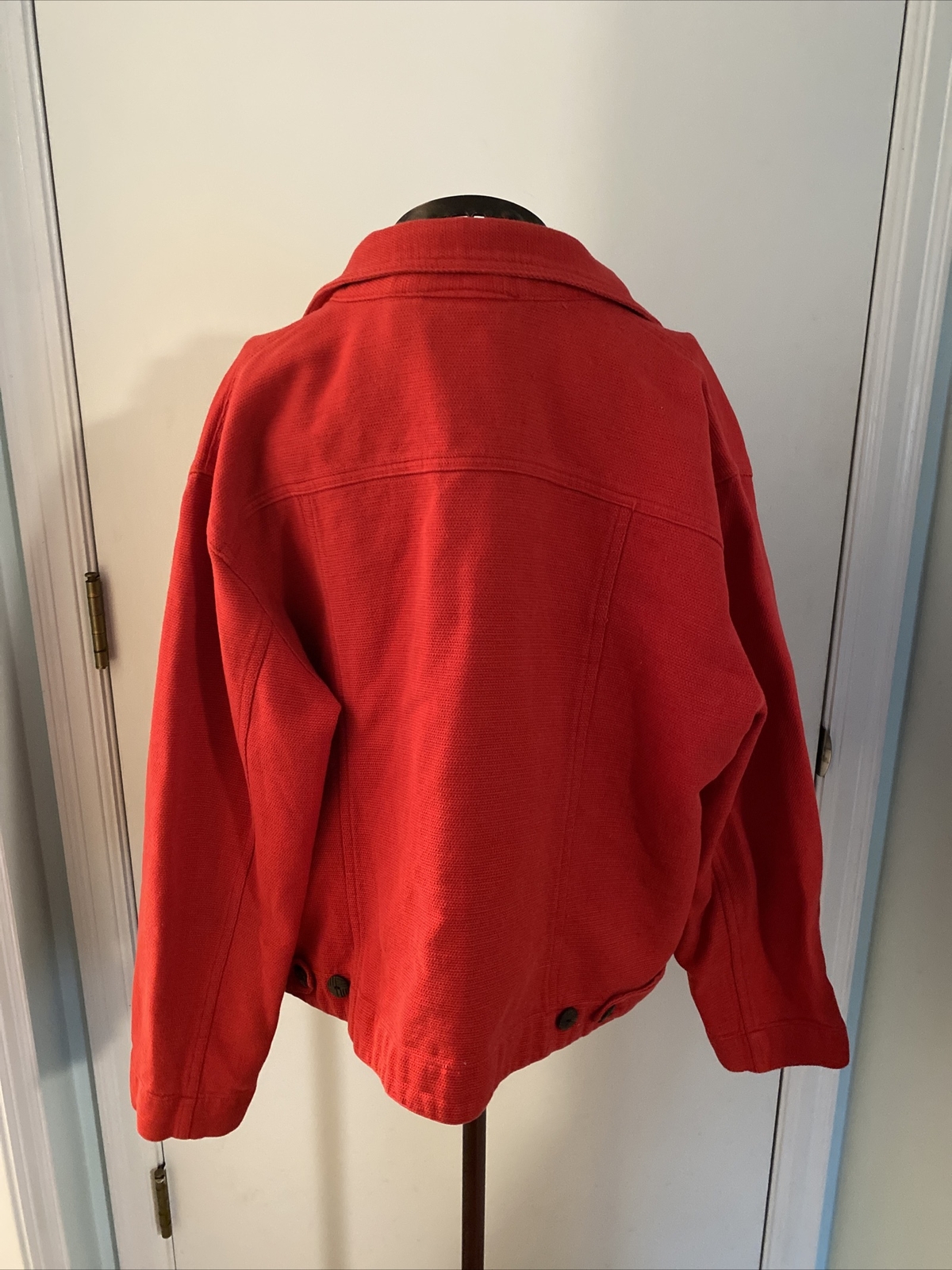 chicos design 2 red button down light weight jack… - image 3