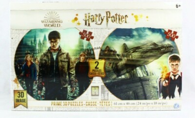 Harry Potter 3D Image Lenticular Puzzle Wizarding World Twin Pack