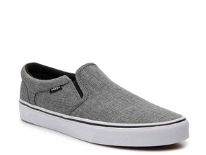 vans slip on hombre gris