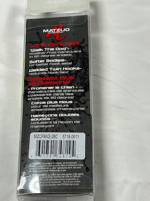 MATZUO AMERICA KROAKER FROG FISHING LURE  2"